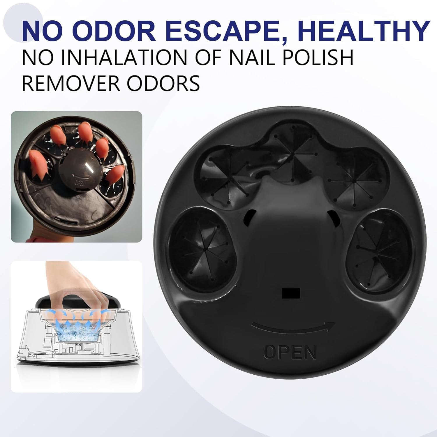 Electric Nail Soaking Bowl, Nail Soak off Bowl Manicure Nail Soaker with Color Cuticle Pusher for Gel Acrylic Nail Remover